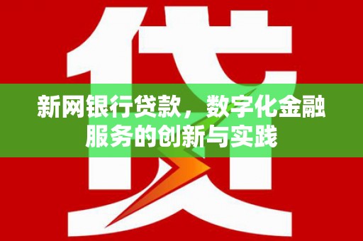 麻城新网银行贷款，数字化金融服务的创新与实践