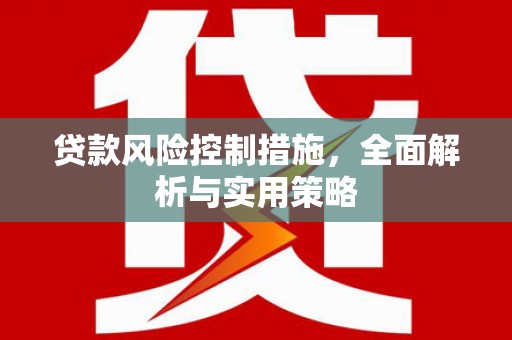 麻城贷款风险控制措施，全面解析与实用策略
