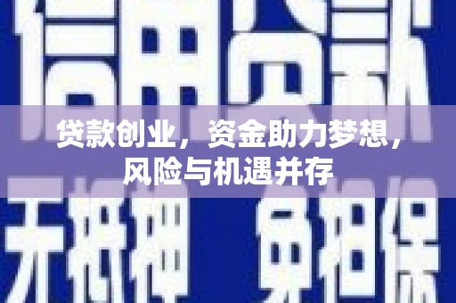 麻城贷款创业，资金助力梦想，风险与机遇并存