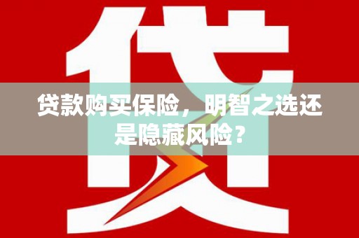 麻城贷款购买保险，明智之选还是隐藏风险？