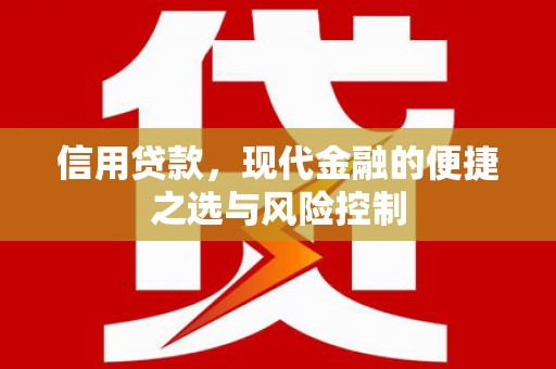 麻城信用贷款，现代金融的便捷之选与风险控制