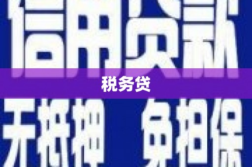 麻城税务贷