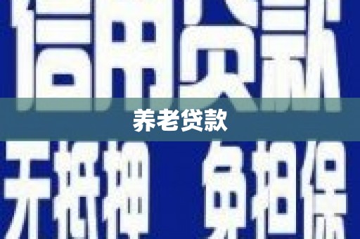 麻城养老贷款