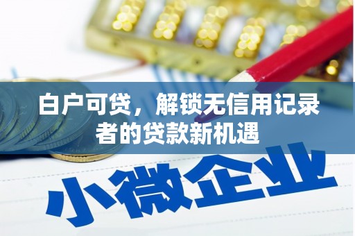 麻城白户可贷，解锁无信用记录者的贷款新机遇